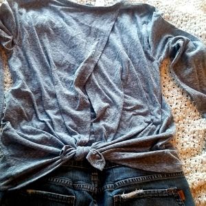 J. Crew Women's Tie-back Long Sleeve T-shirt W